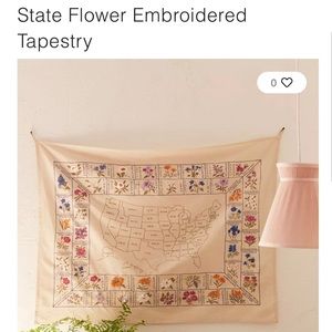 Urban Outfitters Flower Tapestry